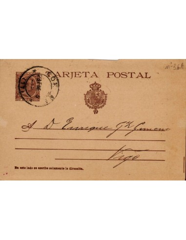 FA4361. Entero postal de Coruña a Vigo