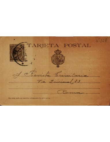 FA4364. 1898, Entero postal dirigido a Roma