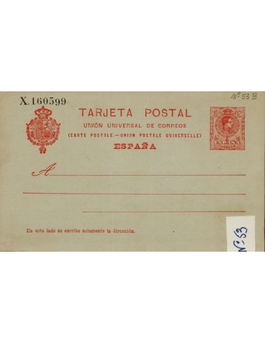 FA4454. Tarjeta postal inscripción UNION UNIVERSAL DE CORREOS