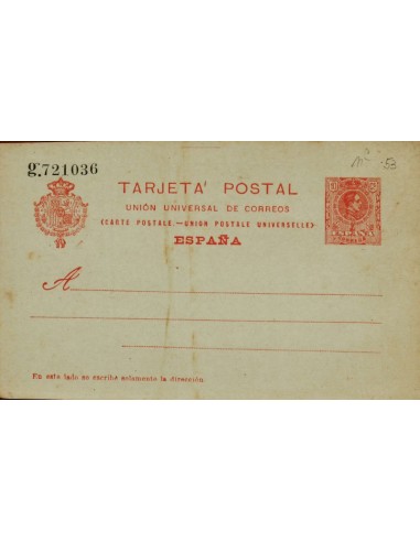 FA4456. Tarjeta postal inscripción UNION UNIVERSAL DE CORREOS