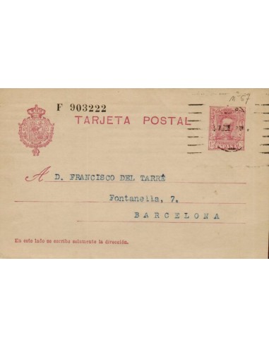 FA4475. Entero postal dirigido a Barcelona