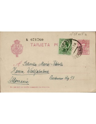 FA4489. 1931, tarjeta postal dirigida desde la provincia de Gerona a Alemania