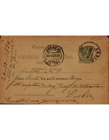 FA4500. 1929, Tarjeta postal de Cadiz a Lisboa