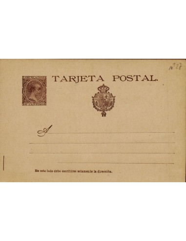 FA4508. Tarjeta para el Servicio Interior (1890-1894)