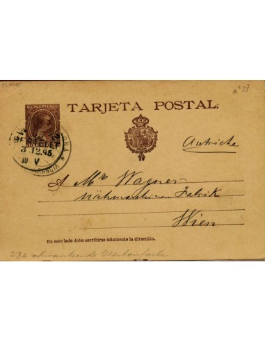 FA4509. 1895, Tarjeta postal de Barcelona a Viena