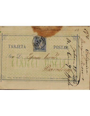 FA4527. Tarjeta postal de Santa Marta a Barcelona