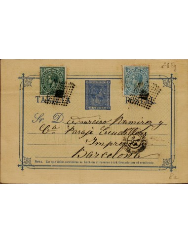 FA4537. 1877, Tarjeta postal de Ripoll a Barcelona