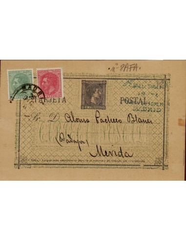 FA4545. Tarjeta postal de Madrid a Merida