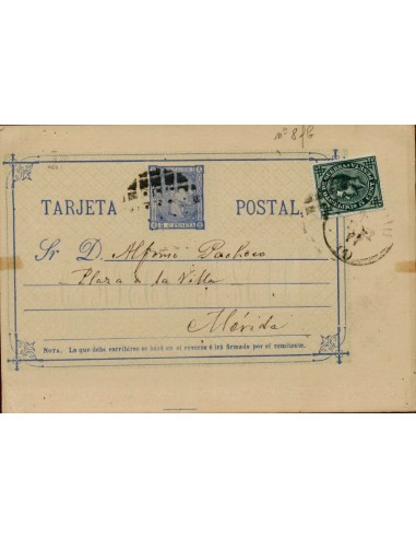 FA4548. Tarjeta postal de Madrid a Merida