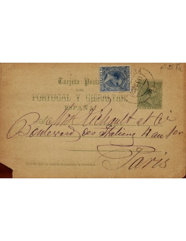 FA4578. Tarjeta postal dirigida a Paris (Francia)