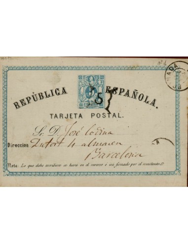 FA4598. Tarjeta postal dirigida de Granada a Barcelona