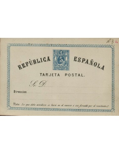 FA4609. TARJETA POSTAL MATRONA Y CIFRA (5c. azul)