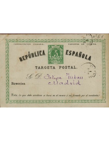 FA4616. Tarjeta postal dirigida de Valencia a Madrid