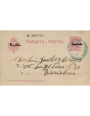 FA4632. Tarjeta postal dirigida de Hospitalet del Infante a Barcelona