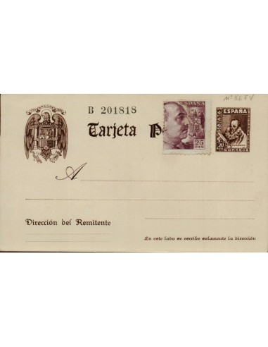 FA4714. Tarjeta postal CERVANTES para el servicio interior