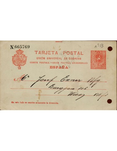 FA4741. Tarjeta postal dirigida a Viena