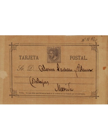 FA4744. Tarjeta postal dirigida a Mérida