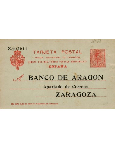 FA4748. Tarjeta postal dirigida a Zaragoza