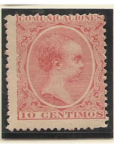 FA4802. Emision 1-10-1889, 2 Valores de 10 céntimos de peseta color bermellón. NUEVOS.