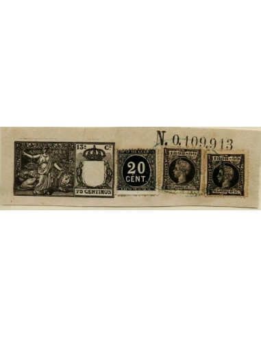 FA4903. 1899, Papel timbrado con sello complementario de 5 centimos