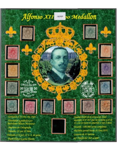 FA4947. Emision 1909, Alfonso XIII, Medallon