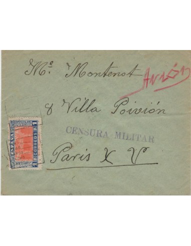 FA5116. 1937, Correspondencia circulada a Paris (Francia)