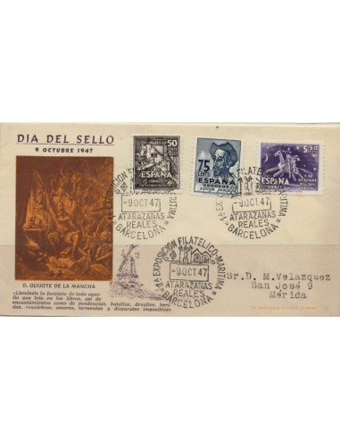 FA5197. 1947, Correspondencia de Barcelona a Merida