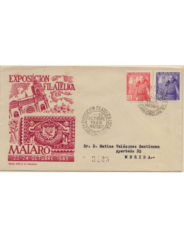 FA5226. 1948, Correspondencia de Mataro a Merida