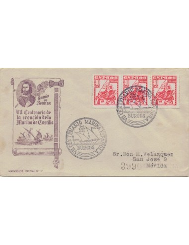 FA5231. 1948, Correspondencia de Burgos a Merida