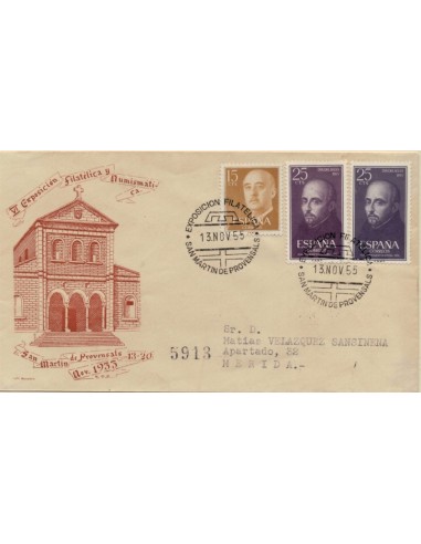 FA5317. 1955, Correspondencia de San Martin de Provensals a Merida
