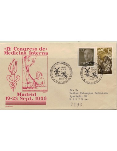 FA5551. 1956, IV Congreso de Medicina interna, Madrid a Merida