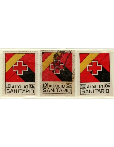 FA5702, Sellos locales. Viñetas de Auxilio Sanitario