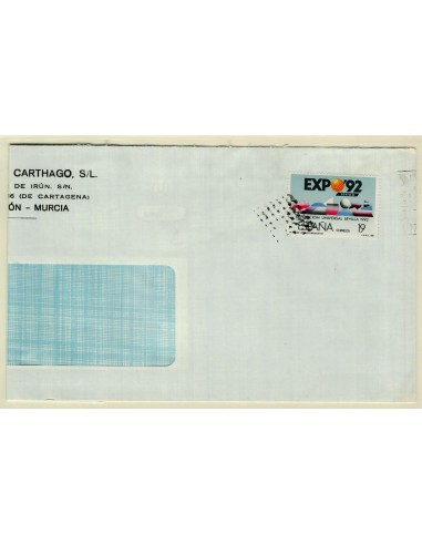 FA5876. Carta con sellos cancelados con rombo de puntos