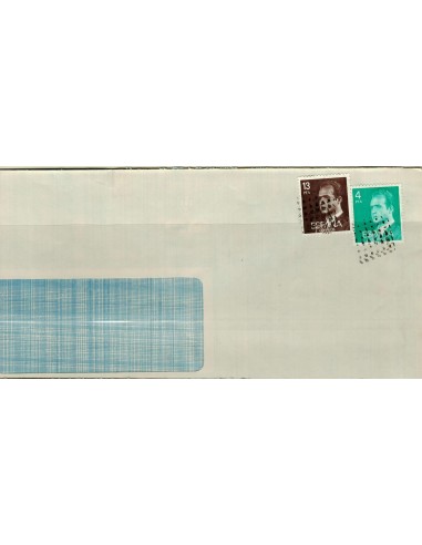 FA5877. Carta con sellos cancelados con rombo de puntos