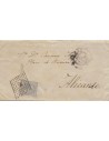 FA5900. 1879, Carta circulada a Alicante cancelada con rombo de puntos con estrella