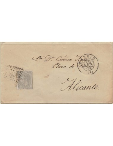 FA5903. 1881, Carta circulada de Madrid a Alicante