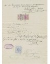 FA5914. 1880, Documento manuscrito de la Compañía Transatlantica Fta Cruz
