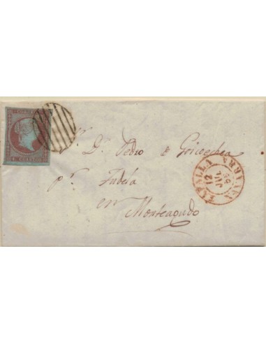 FA5923. 1855, Carta circulada de Tafalla a Monteagudo