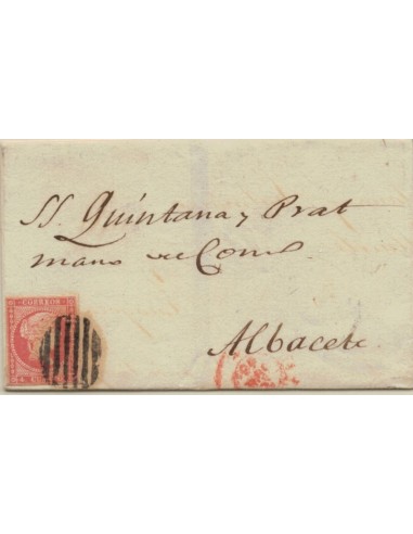 FA5926. 1855, Carta circulada de Valencia a Albacete