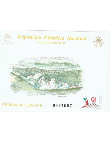 FA5973. Prueba oficial, 1991, Exposicion Filatelica Nacional EXFILNA-91 Madrid