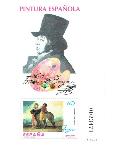 FA5994. Prueba oficial, 1966, Pintura española, Francisco de Goya