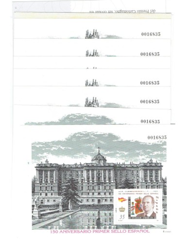 FA6023. Hojitas postales, 2000, 150 Aniversario del primer sello español