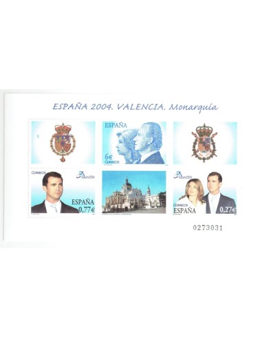 FA6028. Hojita postal, 2004, Exposicion Mundial de Filatelia, ESPAÑA 2004 Valencia