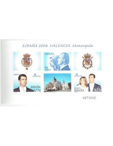 FA6029. Hojita postal, 2004, Exposicion Mundial de Filatelia, ESPAÑA 2004 Valencia
