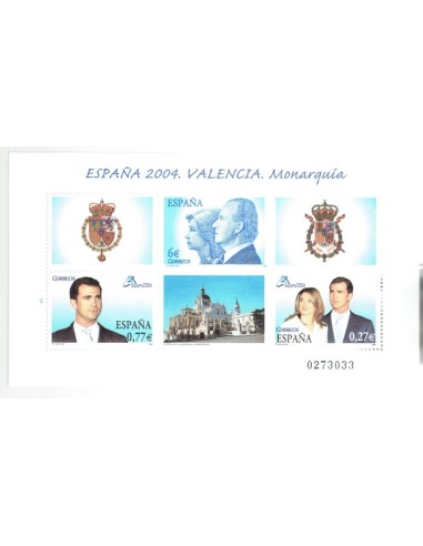 FA6030. Hojita postal, 2004, Exposicion Mundial de Filatelia, ESPAÑA 2004 Valencia