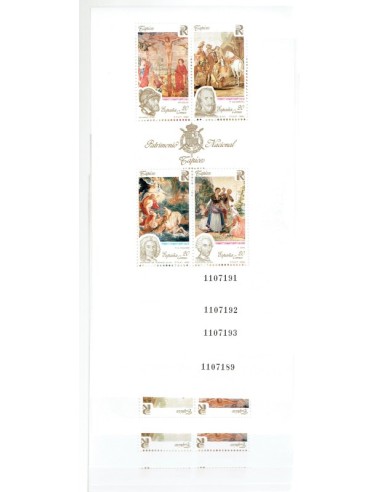FA6034. Conjunto de Hojitas postales, 1990, Patrimonio Nacional Tapices