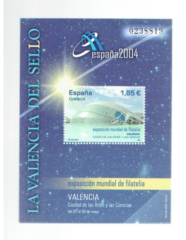 FA6072. Hojita postal, 2003, Exposicion Mundial de Filatelia ESPAÑA 2004