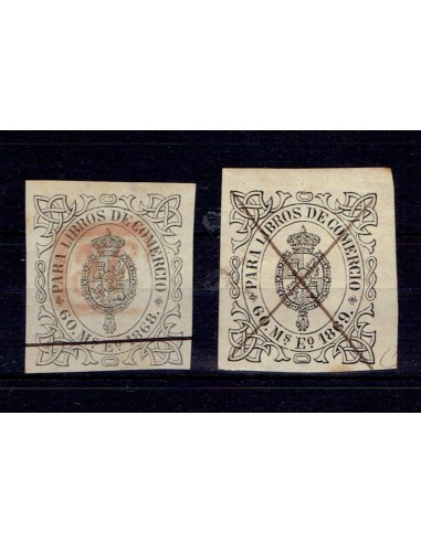 FA6743. 1868-69. Fiscales para libros de comercio