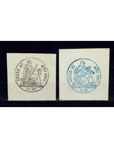 FA6754. 1861. Timbres equivalentes a papel sellado, polizas