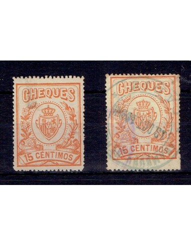 FA6870. Fiscales, 1913 Timbres para cheques